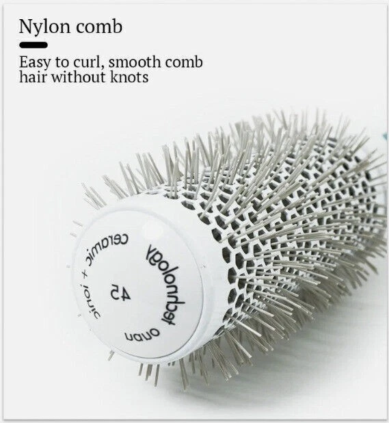 Comb for Women Boar Bristle Round Hair Brush For Styling Curling Blow Dry UK - Image 3 of 4