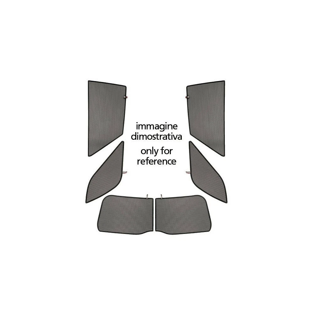 Set Di 5 Tende Parasole Per Auto – Protezione Solare E Privacy, Con Tenda Divisoria E Tende Magnetiche Per Finestrini, Per Viaggi E Campeggio - 4