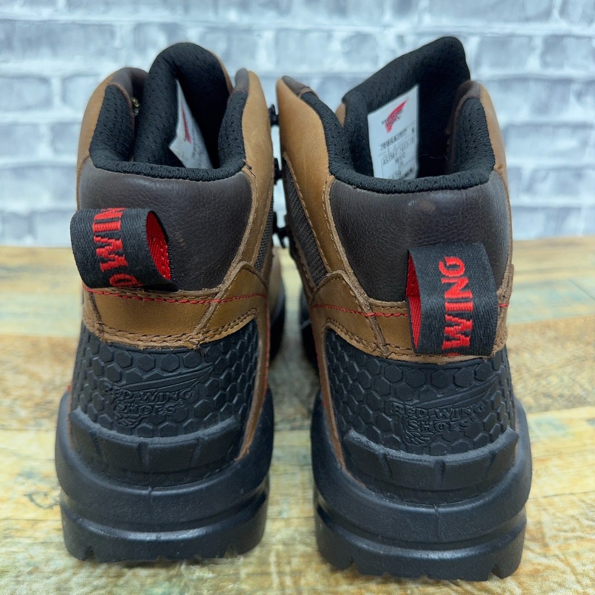 Red Wing Brown Aluminum Toe Waterproof Work Boots 2436 Mens 