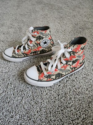 Converse All Star Chuck Taylor Youth Sneakers Size 13 Dinosaurs