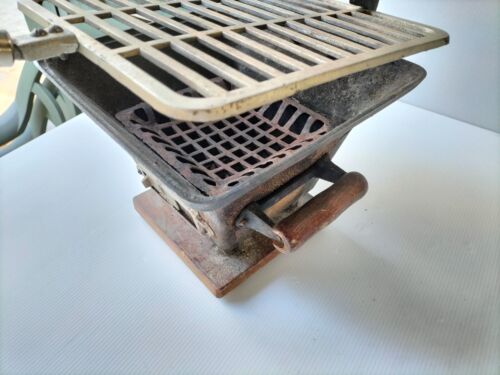 Vintage Hibachi Genuine Vintage Japanese Cast Iron Coal Hibachi Grill Cooker -AF - Bild 6 von 12