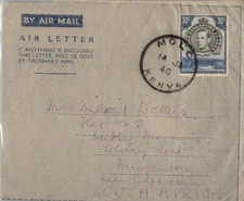 Kenya Uganda & Tanganyika Kenya, Uganda and Tanganyika 30c KGVI Jinja Bridge by