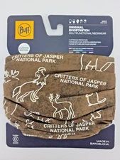 Buff Multifunctional Neckwear Gaiter UPF 50 Critters of Jasper National Park