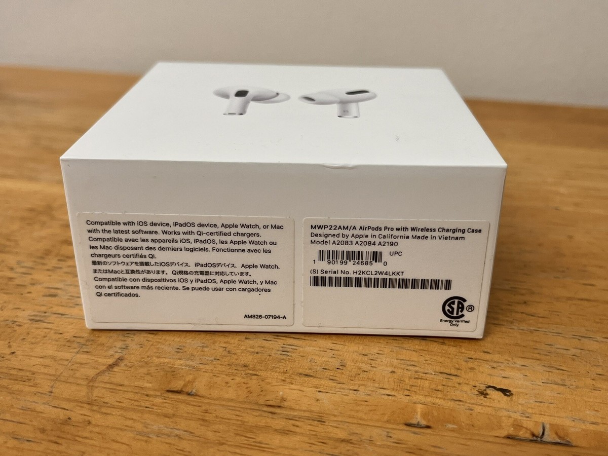 Apple AirPods Pro Model A2083 A2084 A2190 BOX & PAPERS ONLY