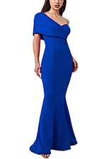 Women's Mermaid One Shoulder Elegant Heart Neckline Long Dress 3405 New 