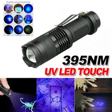 Super Bright 120000lm UV Torch Ultra Violet Flashlight Blacklight Light Lamp LED