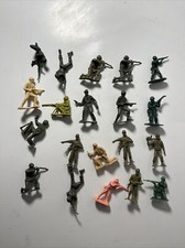 Various Plastic Army Men Mixed Lot 20 PCS - 2  Tall