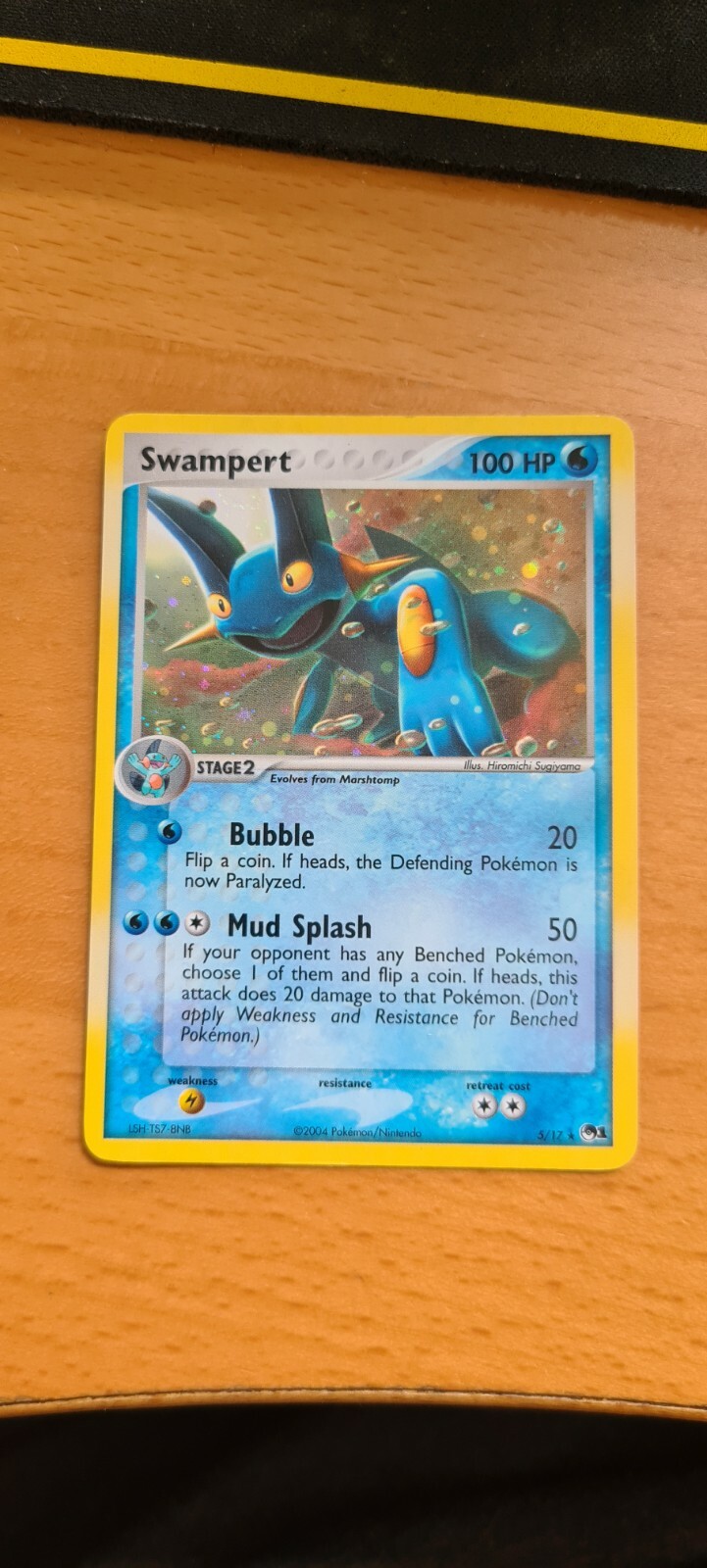 Swampert 5/17 - POP Series 1 Promo - Holo Rare Pokemon Card - 2004 - MINT