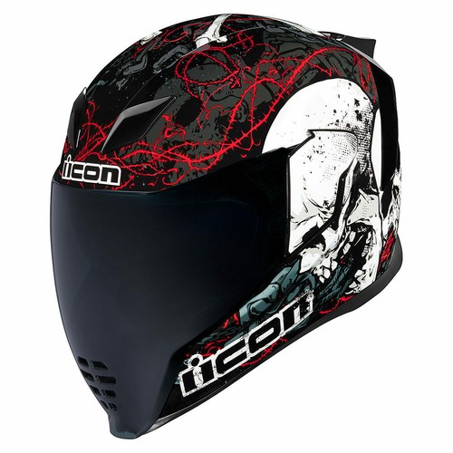 CASCO INTEGRALE MOTO ICON AIRFLITE SKULL 18 HELMET 2022 TUTTE TAGLIE | eBay