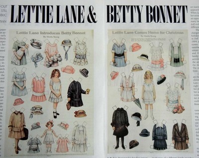 betty bonnet paper dolls