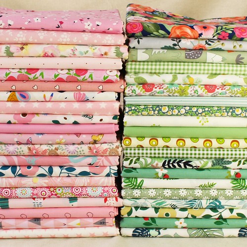 20pcs 100% Cotton Fabric Remnants Scraps Bundle Patchwork Quilting Lot - Picture 2 of 12