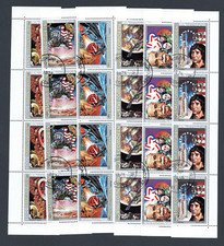 Operation Viking-Amer. Revolution. Komoren 1976 gestempelte 4er. Streifen Satz.