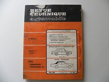 Revue technique Opel COMMODORE