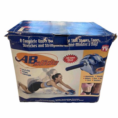 AB Slide Roller Abdominal Stomach Portable Exerciser Upper Body Workout Machine