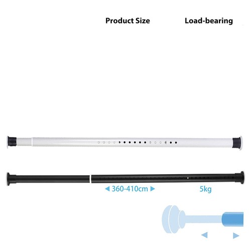 Teleskopstange Ohne Bohren Gardinenstange Duschvorhangstange Klemmstange 0,5-4m - Bild 25 von 26