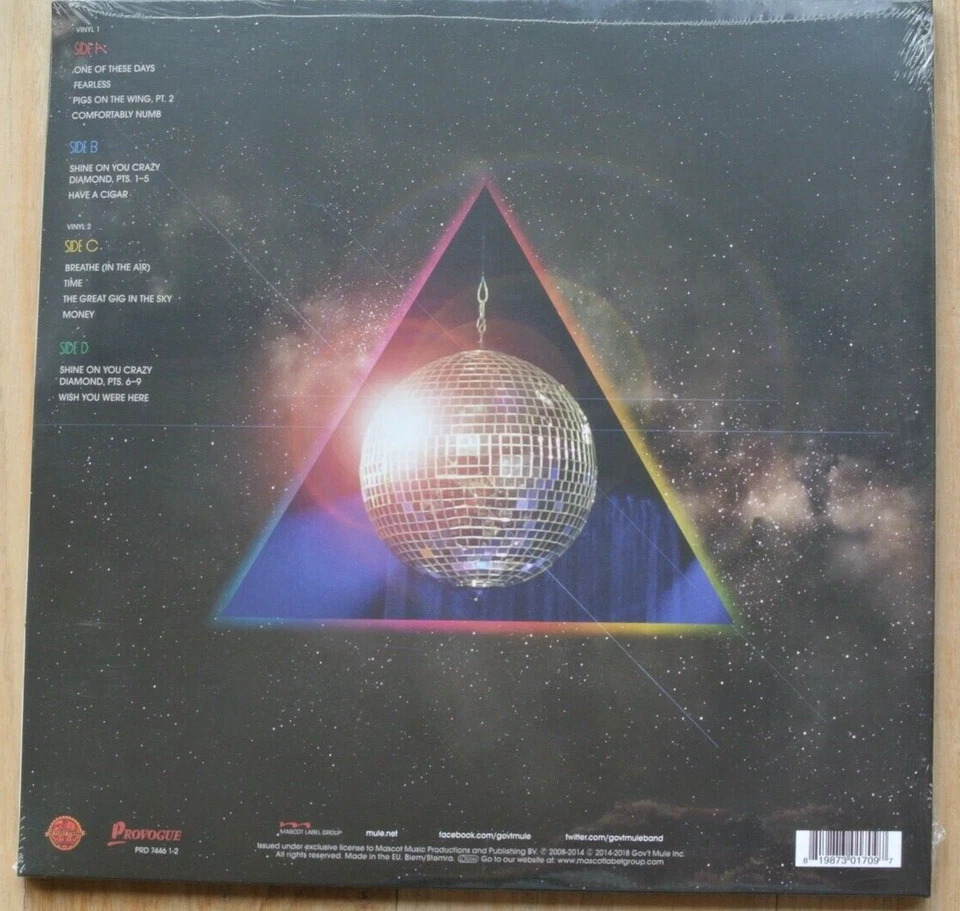 GOV'T MULE Dark Side Of The Mule 2-LP Limited Ed Green Marble Vinyl Pink Floyd - Image 3 of 4