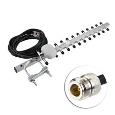 Outdoor Directional 2.4GHz WiFi 15dBi Yagi Antenna,N Female Connector 5m Cable