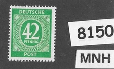 MNH stamp Large Numeral PF42   Sc 549   Deutsche Post    1946 Germany    #8150