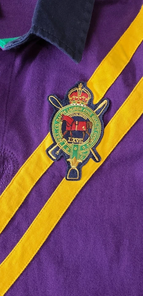 NWT POLO RALPH LAUREN GIRLS POLO ASHLIN RUGBY  DRESS PURPLE #90 - Image 4 of 4