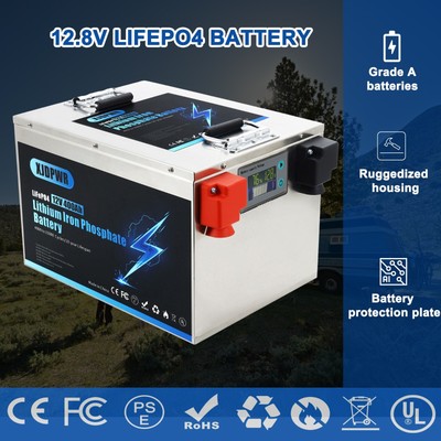Lifepo4 12V 100Ah 200Ah 300Ah 400Ah lithium battery for RV Trolling Motor Solar