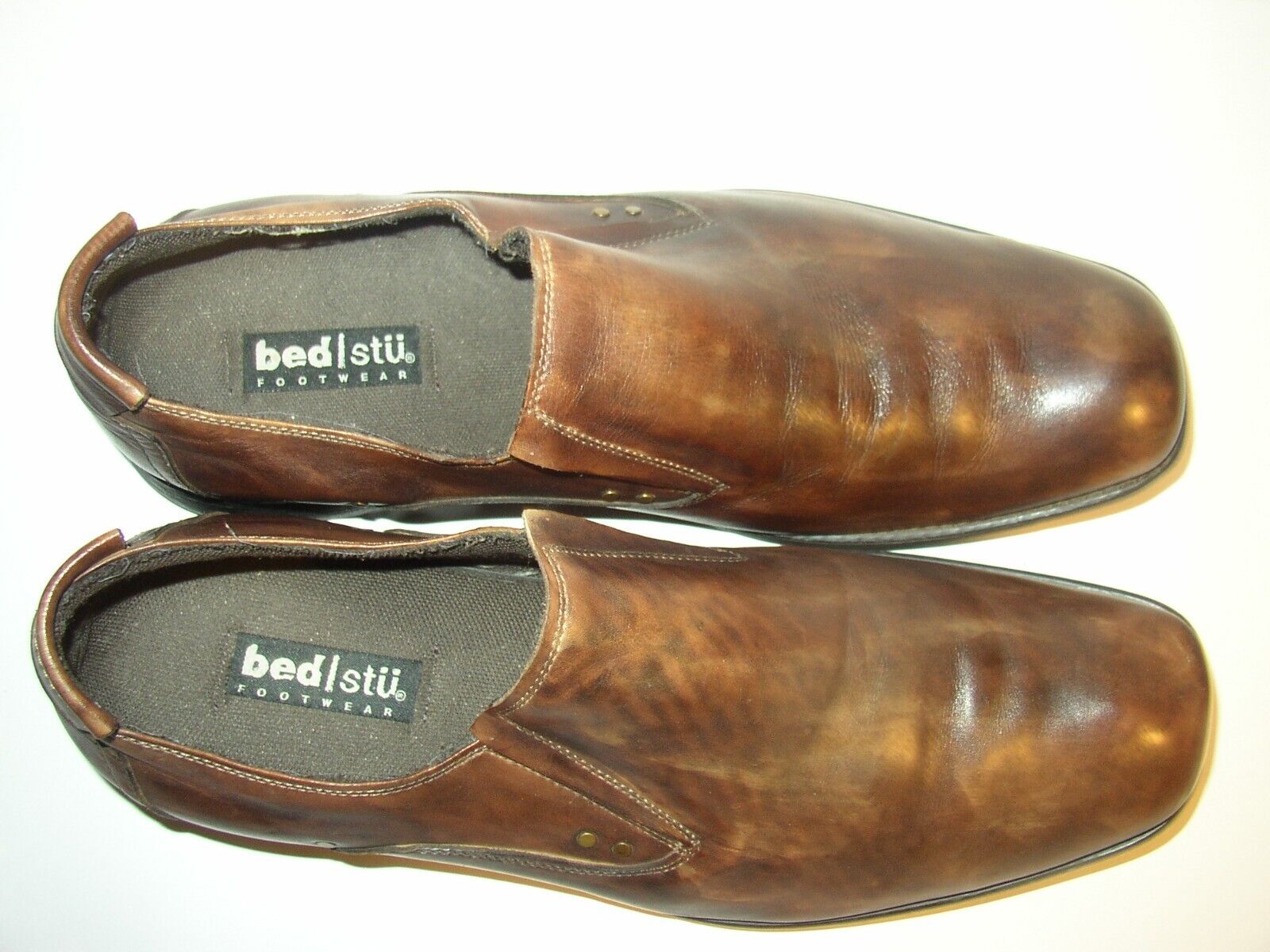 BED STU Studded Loafer Slip-on Shoe Mens 11 Brown… - image 8