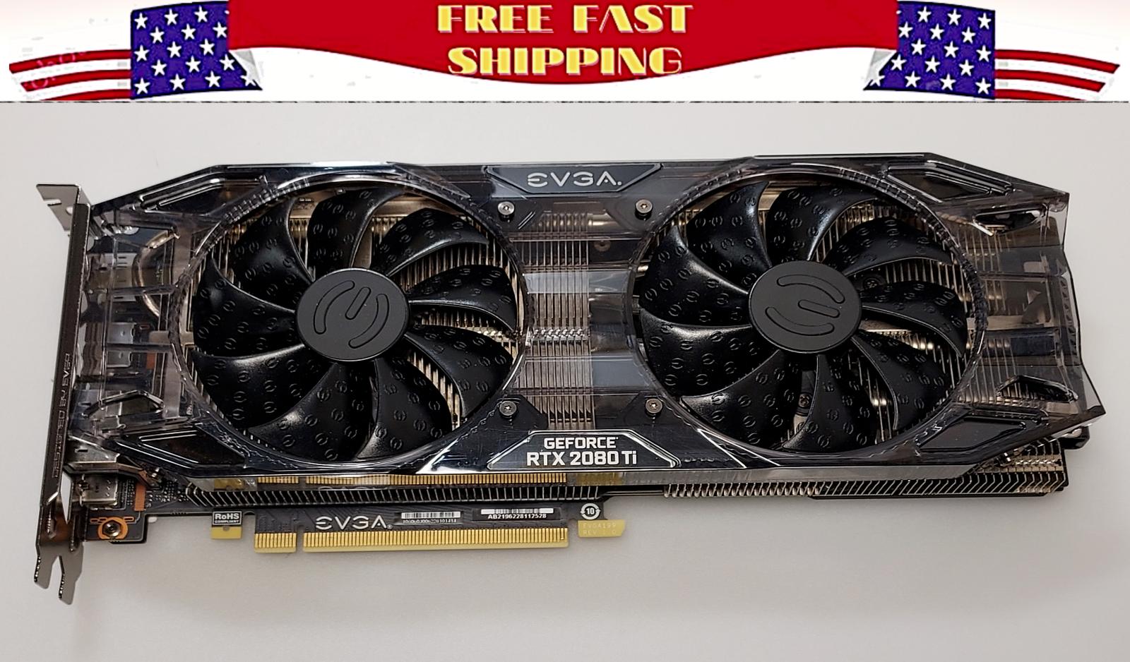 EVGA RTX 2080 Ti BLACK EDITION GAMING GRAPHICS VIDEO CARD 11G-P4-2281-KR