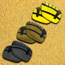 3 Pairs Lenses Replacement for-Oakley Dispatch 1 Polarized-Black Copper Gold