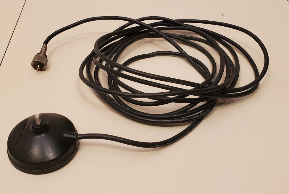 Antenne CB mobile magnétique NOS vintage Radio Shack 21-989 neuve et