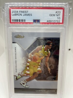 2004-05 Topps Finest Lebron James #23 PSA 10 (2nd Year Lebron) | eBay