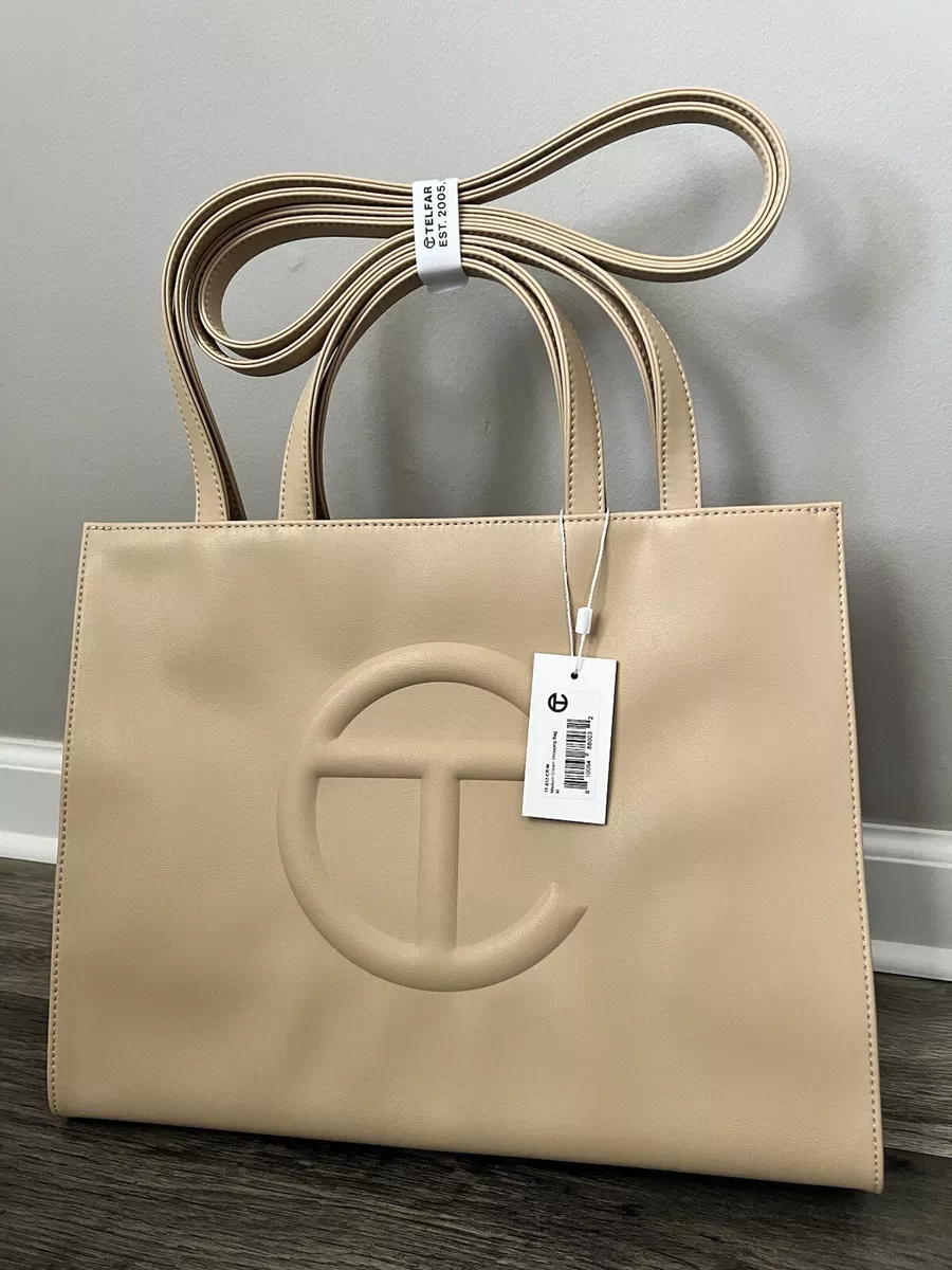 Telfar Cream Shopping Bag Size MEDIUM M TF 012 CR M 100 Authentic BRAND NEW