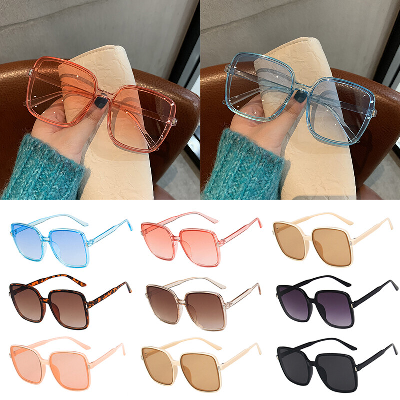 Big Square Sunglasses Flat Top Womens Mens Oversized Multicolor Shades Designer