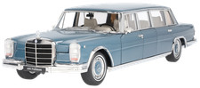 Original Mercedes-Benz 600 Pullmann W 100 (1963-1981) blau, NZG, 1:18