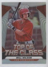 2020 Panini Prizm Top of the Class Silver Prizm Will Wilson #TOC-15 0b3