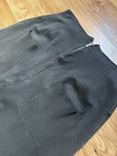 ALBUM DI FAMIGLIA Haremshose Drop Crotch High Waist Italy anthrazit grau Lagenlo - Bild 4 von 20