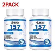 157 Peptide Capsules 1000 mcg  60 Capsules  Pack of 2 Supplement