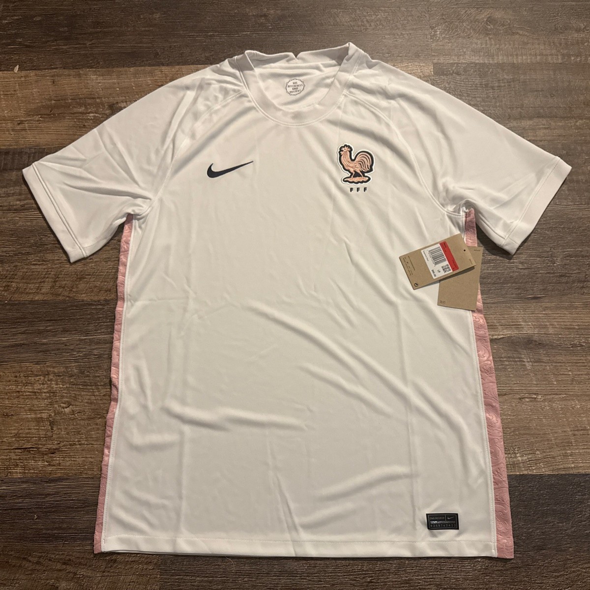 Nike フランス代表 ホワイトシャツ レアユニホーム ジダン サッカーシャツ 2022-23 Men's Nike France National Team Away White Soccer Jersey