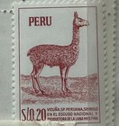 5 - 35796   Peru Stamps Scott #497 Vicuna Animal  Fine Used Clean Back — photo 2