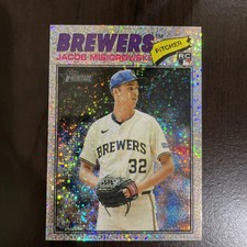 2026 Topps Heritage - Jacob Misiorowski #144 Chrome Silver Sparkle Refractor RC