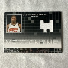2007-08 Topps Luxury Box Mezzanine Relics Jason Richardson MR-JR /199  Charlotte