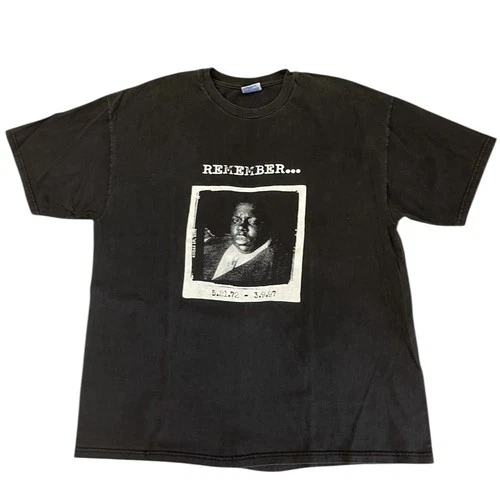 Notorious BIG Biggie Smalls Rap Tee T-shirt Bor 1990s vintage concert t-shirt, vintage, single stitch, B+ condition