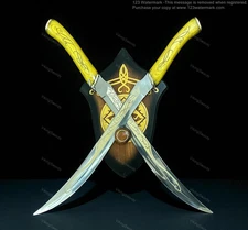 Hobbit Legolas Sword Daggers LOTR Greenleaf Duo Premium Limited pc W Wall Plaque