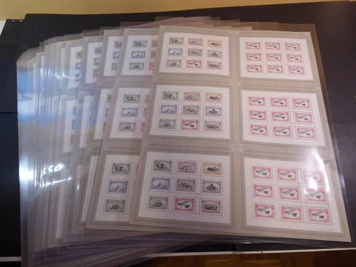 20 x uncut numbered sheet of the 1998 re issue 1898 Trans Mississippi stamps,MNH