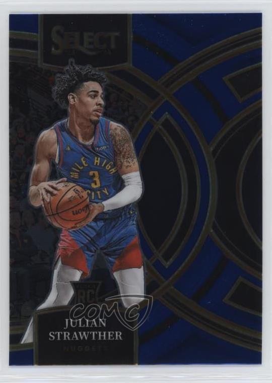 2023-24 Panini Select Premier Level Blue Julian Strawther #101 Rookie RC 1u6