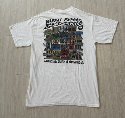 Vintage Y2K  Sixth Street Live Music Capitol  Shirt Small Austin Texas 6th Emo s