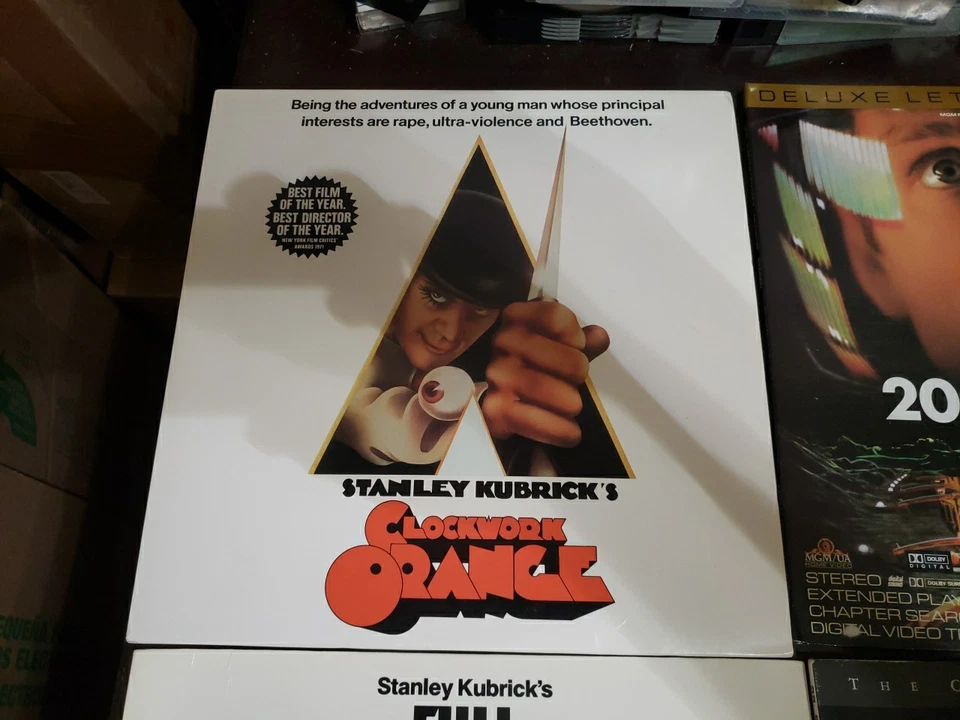 Lot Of 7 Stanley Kubrick Laserdiscs Clockwork Orange Lolita 2001 Spartacus W15 Foto 2 de 4