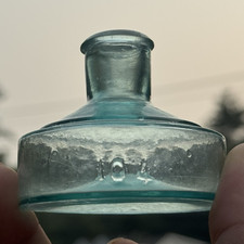 Excellent Open Pontil  embossed 104 ink well