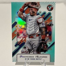 2025 Topps Pristine FRANCISCO ALVAREZ #/199 AQUA REFRACTOR Mets 196