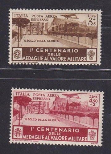 ITALY 1934 Medals special delivery 2v VF MLH / M789