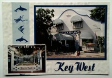 Key West Aquarium Divided Back Lithograph Postcard Photochrome