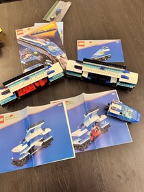 LEGO Lot 4561 Train Railway Express Electric Set 9V Figures Power + Extra Tracks